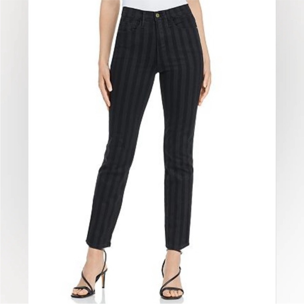 Frame Le Sylvie Slender Pinstripe Pant - Size 26